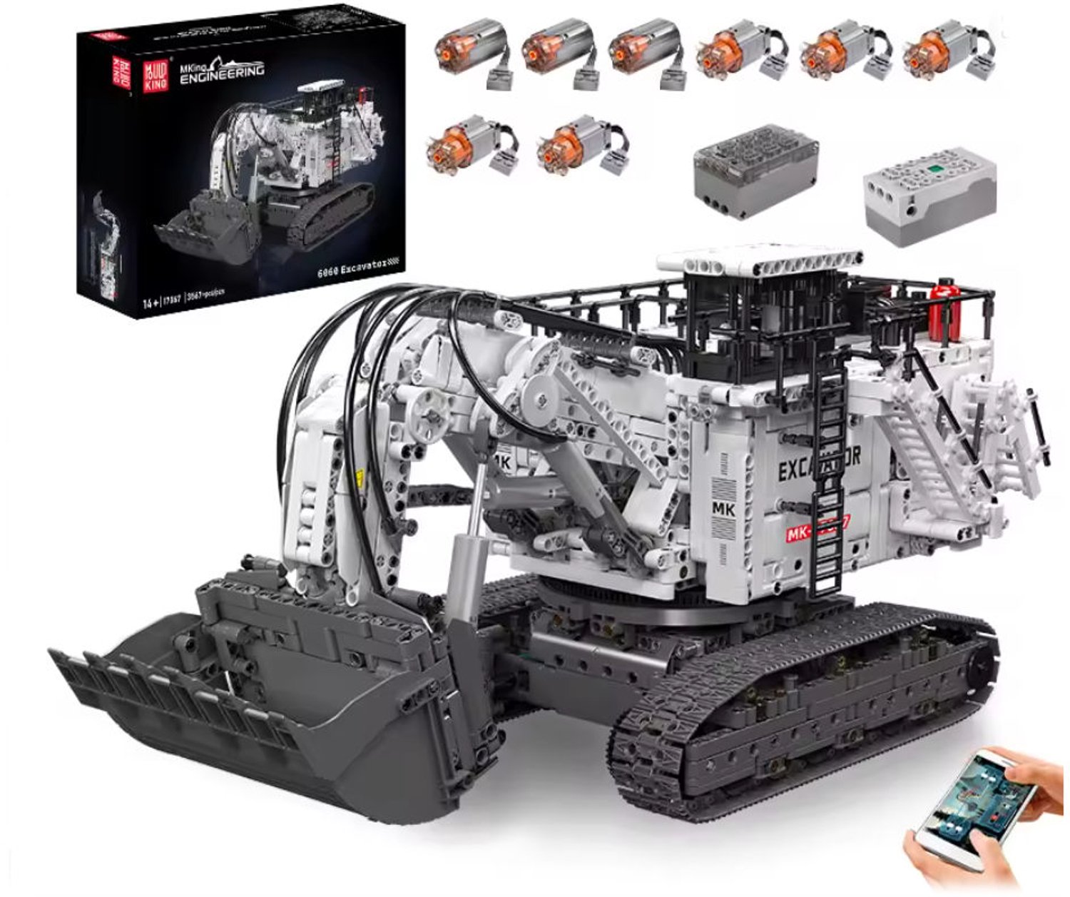 COIL RC Graafmachine Bouwset – 3567 Onderdelen – 8 Motoren – App-bediening – Model 17067 - 14+