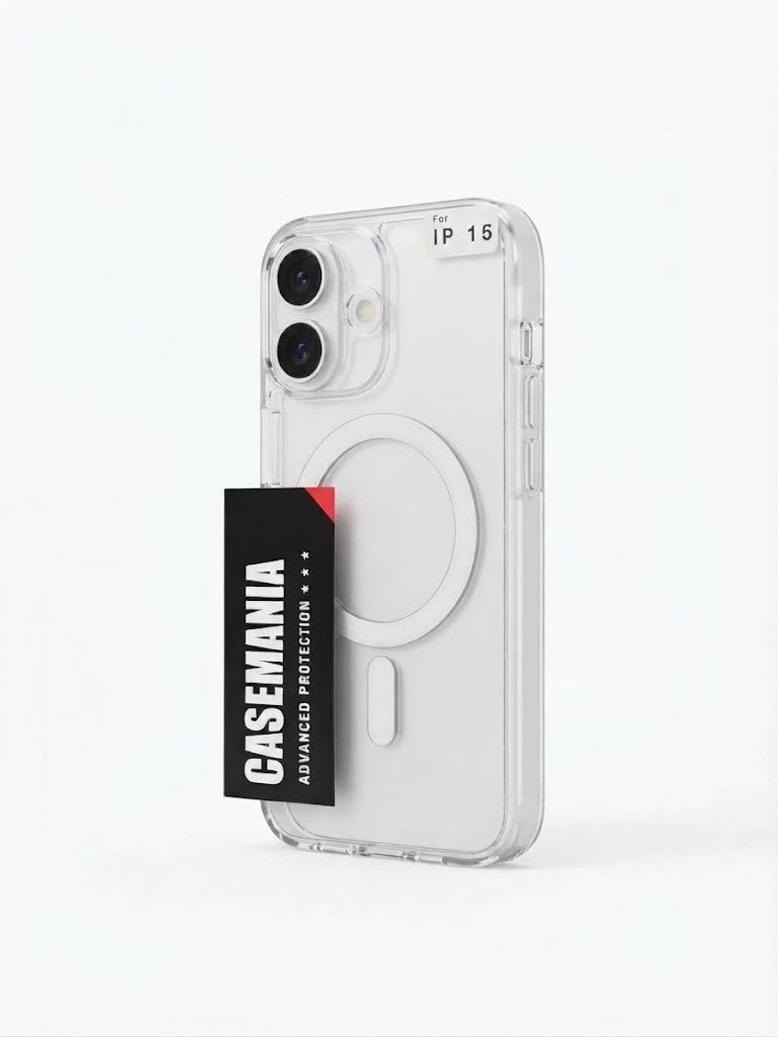 Casemania Advanced Protection Backcover Geschikt voor iPhone 15 Met MagSafe - Transparant