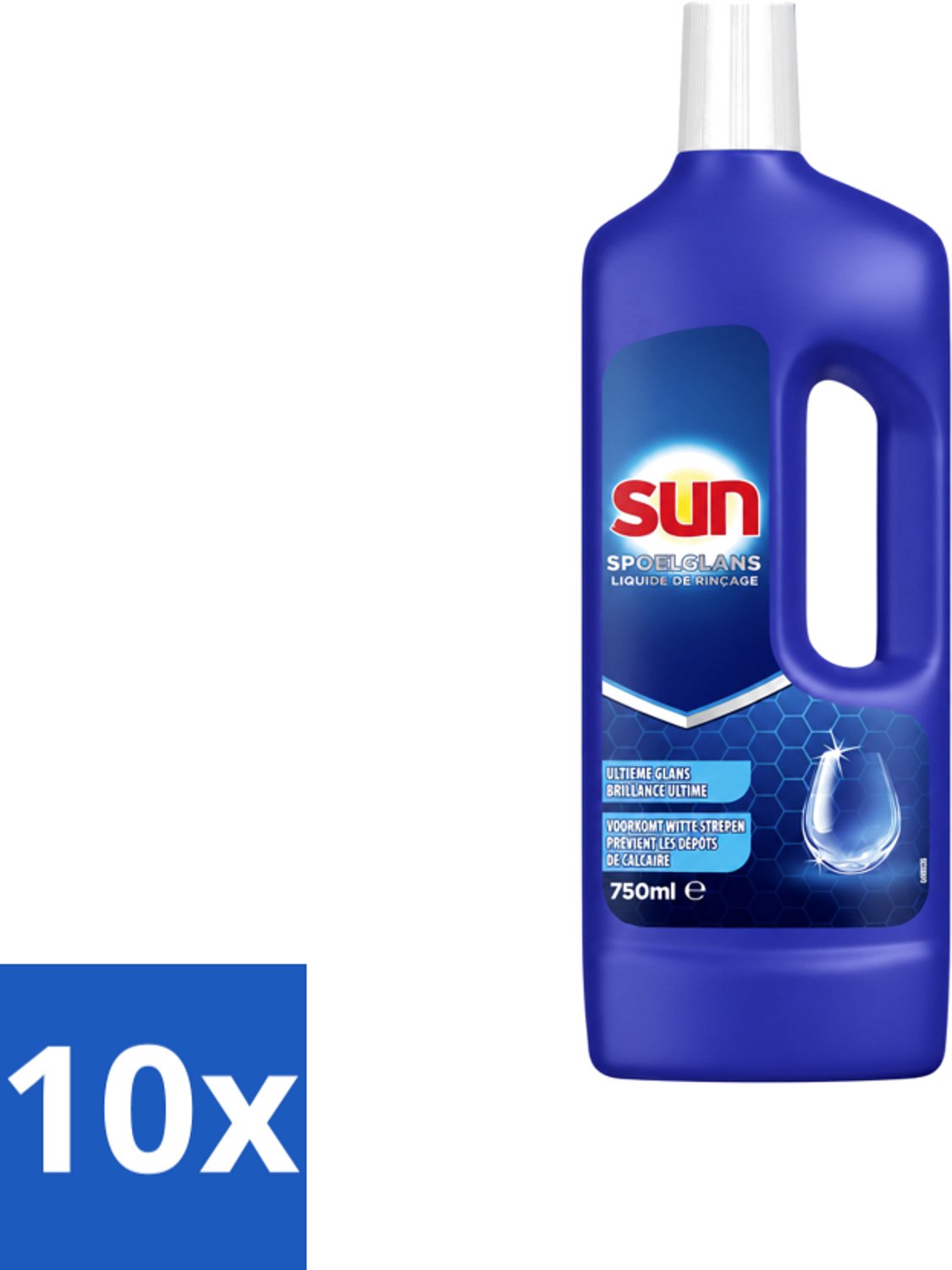 10 x Sun - Normaal - Spoelglans - 750 ml - Voordeelverpakking - 10 stuks