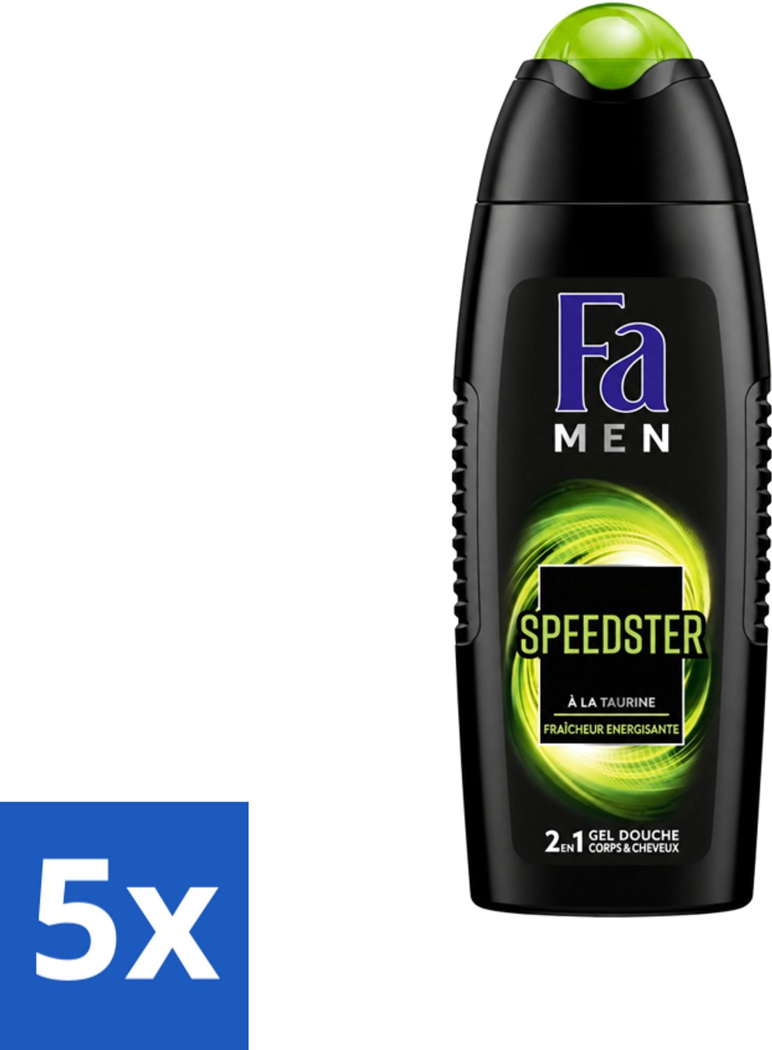 5 x Fa Men - Douchegel - Speedster - Verfrissend & Energiek - Langdurig - 250 ml - Voordeelverpakking - 5 stuks