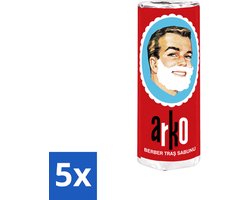 5 x Arko - Scheerzeep - Verzorgt en Beschermt de Huid - 75 ml - Voordeelverpakking - 5 stuks
