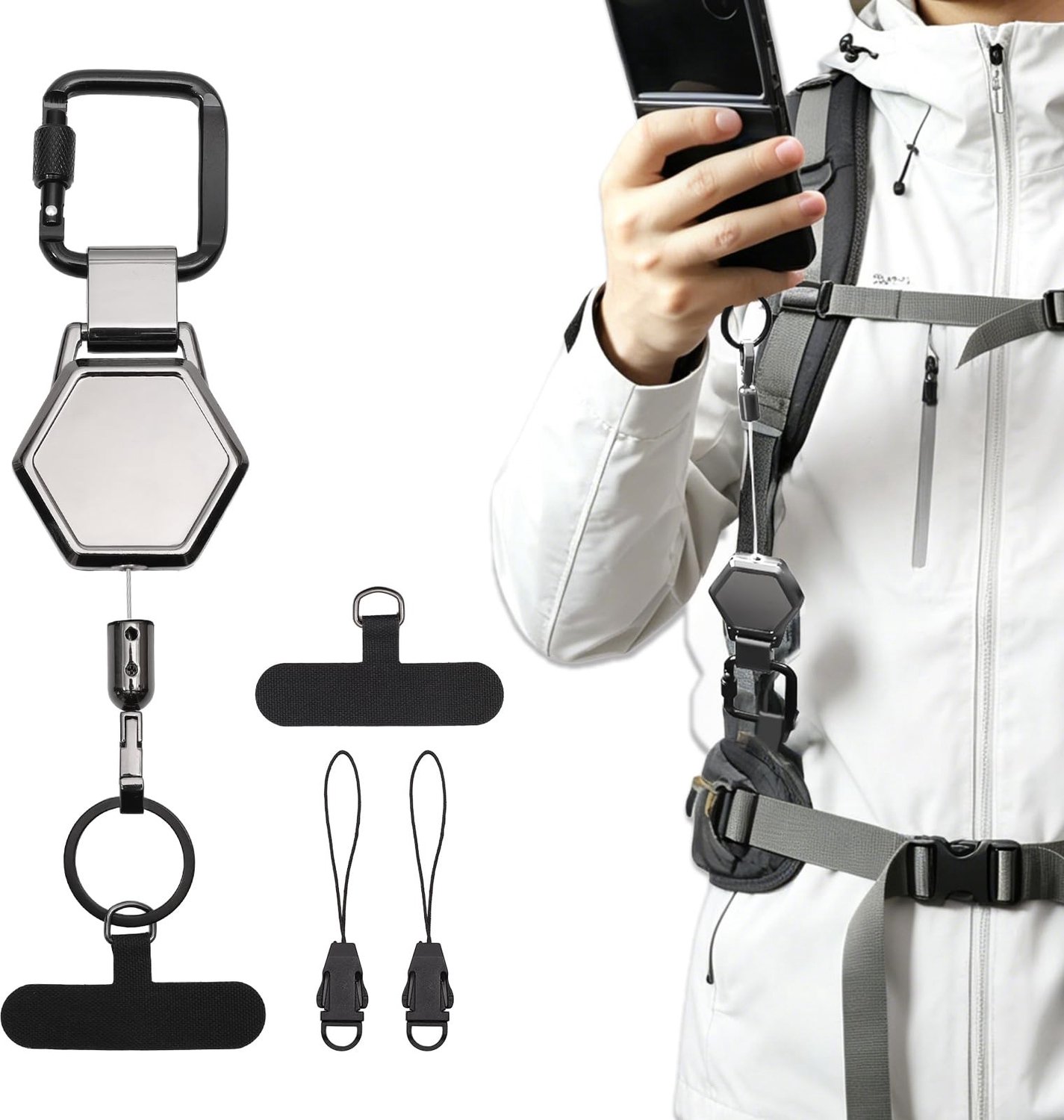 Anti-diefstal Telefoon Lanyard met Retractable Functie