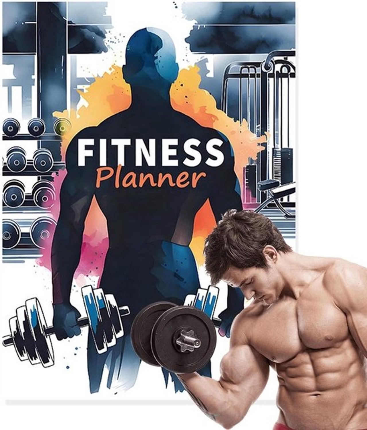 Trainingsdagboek - Fitnessnotitieboek - Voortgang bijhouden - Doordacht ontwerp - 285 x 21 cm - A