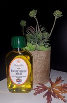 Relaxing (rustgevende) tangerine body olie 100ml, ontspannende olie voor heel het lichaam met lavendel, cederhout, tangerine (mandarijn) en kamille etherische olie, massage olie -