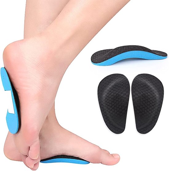 Orthopedische Inlegzolen voor Platvoeten met Steun voor de Voetboog, Verlichting van Hielpijn en Plantar Fasciitis — afbeelding 4