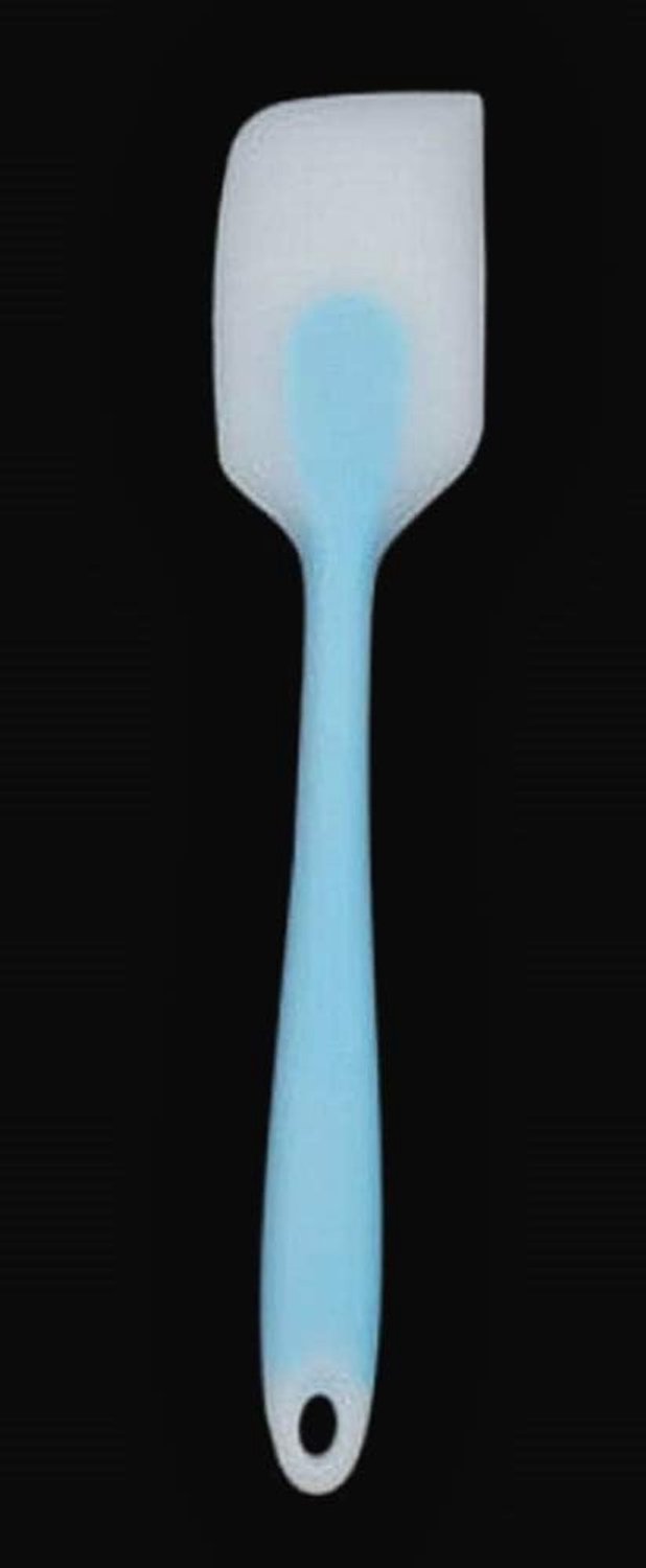 Gebakspatel - taartvormen - lepel - gebakspatel - anti-aanbak - flexibel - rubber - afmetingen: 21 cm x 4 cm - blauwe kleur - kerst- en -idee — afbeelding 4