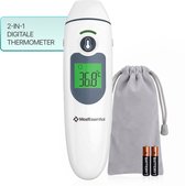 MostEssential 2-in-1 Digitale Koortsthermometer - Oorthermometer – Thermometer Voorhoofd & Lichaam - Koortsthermometer voor Volwassenen, Kinderen en Baby's - Contactloos - IR30
