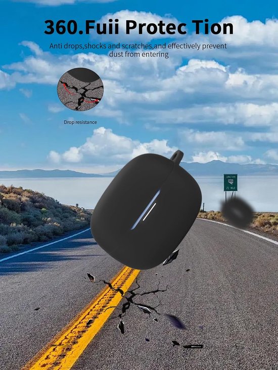 Beschermhoes voor XIAOMI REDMI Buds 6 Pro-oordopjes - Duurzaam en Bluetooth-oortelefoonhoesje met nauwkeurige gaten en oplaadcompatibiliteit - Schokbestendig, comfortabel — afbeelding 5