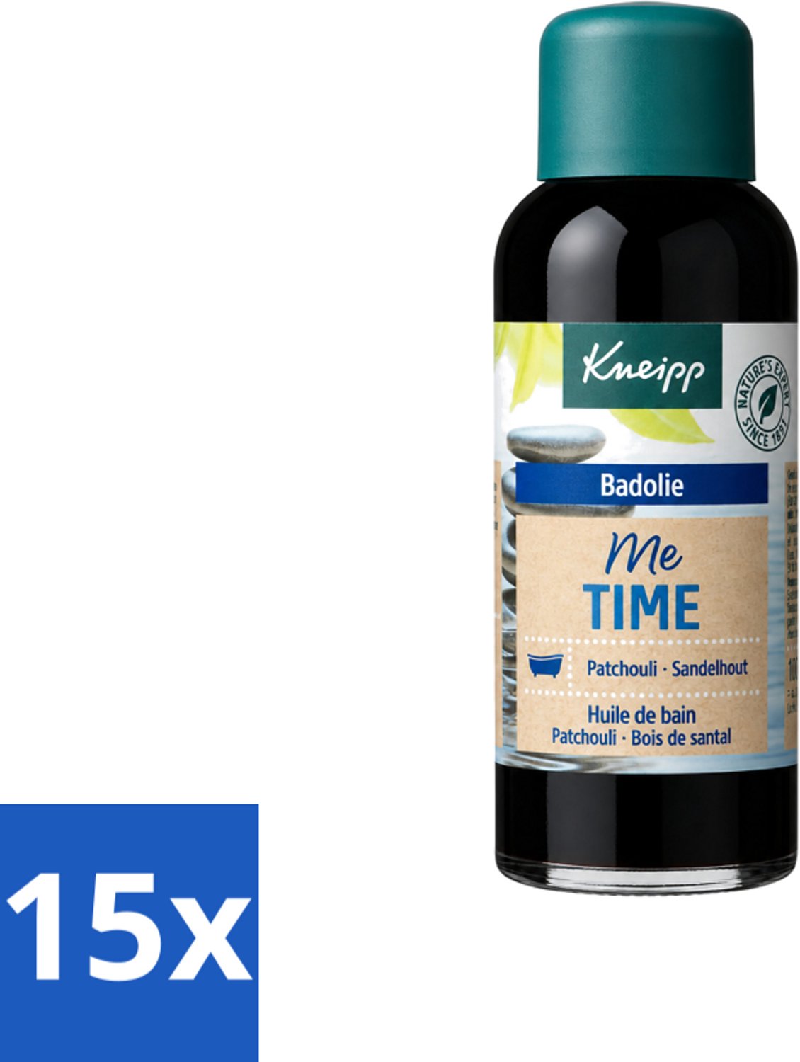 15 x Kneipp - Badolie - Me-Time - Patchouli & Sandelhout - 100 ml - Voordeelverpakking - 15 stuks