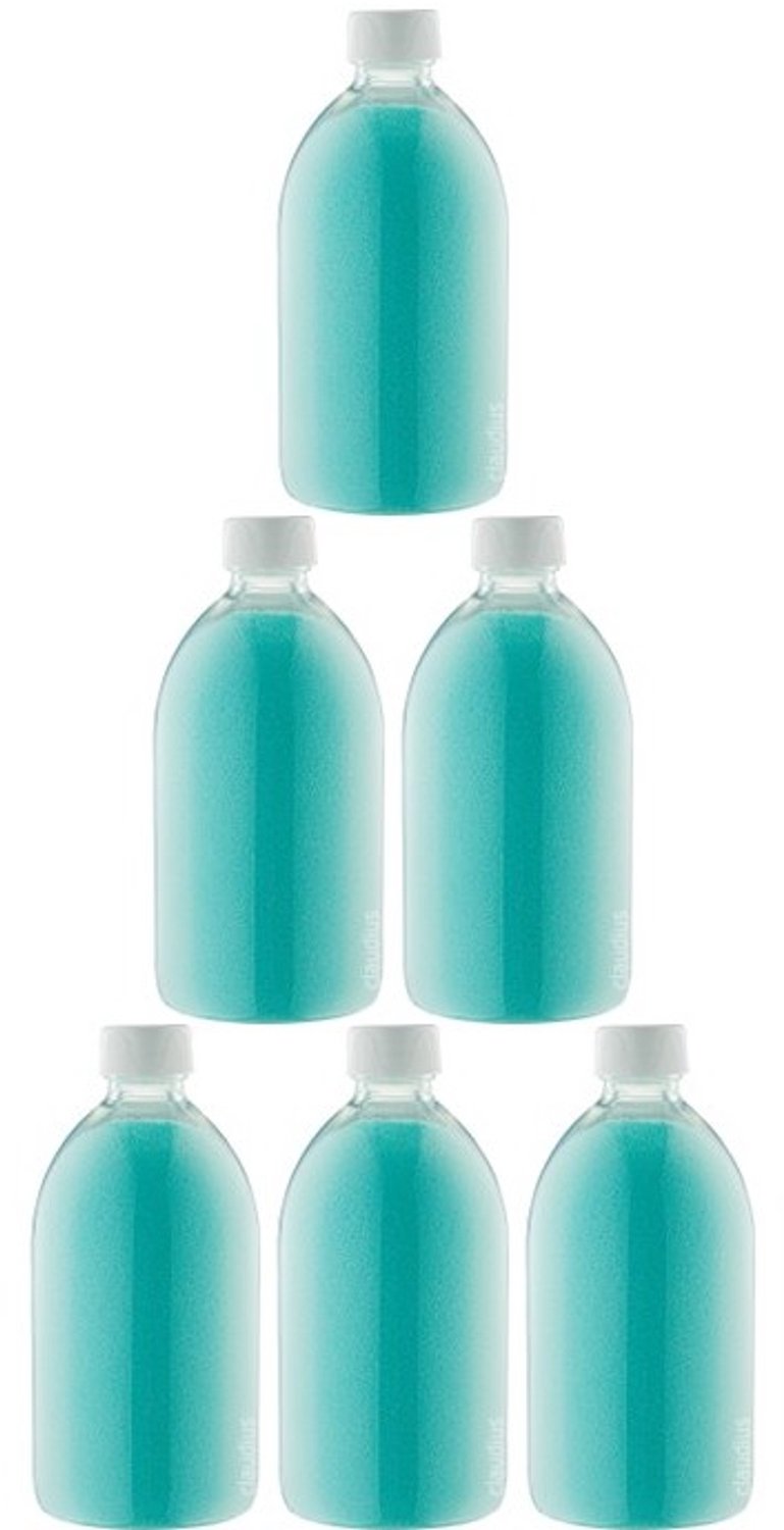 Claudius Scrubzout Hamam 650 gram - Fles met witte dop- set van 6 stuks - Hydraterende Lichaamsscrub - Body Scrub