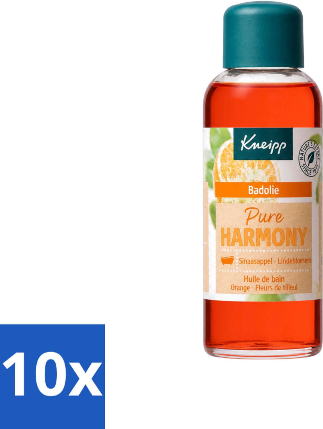 10 x Kneipp - Badolie - Oranje lindebloesem - 100 ml - Voordeelverpakking - 10 stuks