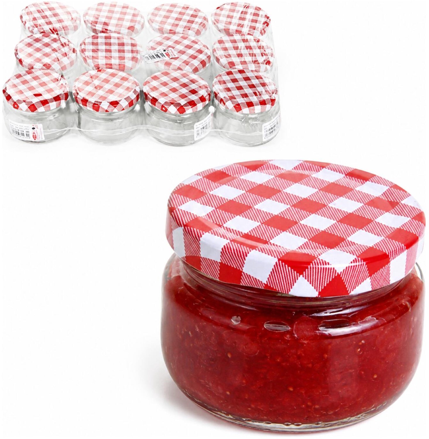 Alessandro Weckpotten / inmaakpotten Juicy - 12x stuks - transparant - 140 ml - met draaideksel - glas - lege potjes - voedsel bewaren