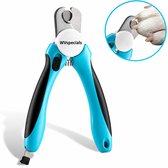 WVspecials® Professionele Nagelknipper Hond en Kat - met Veiligheidsstop en Nagelvijl - Blauw