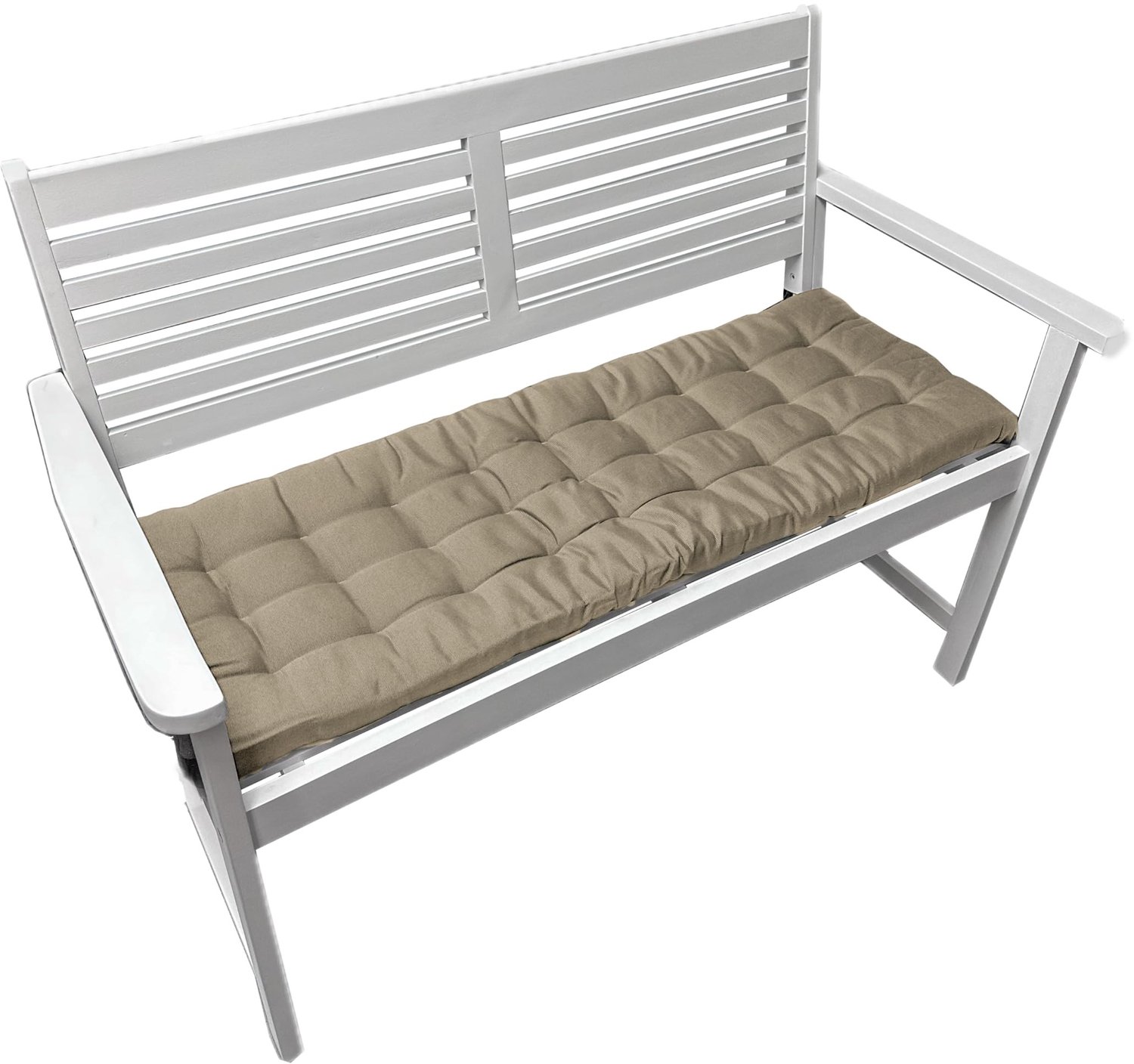 Taupe-Beige Tuinbank Kussen 140x40x4 cm