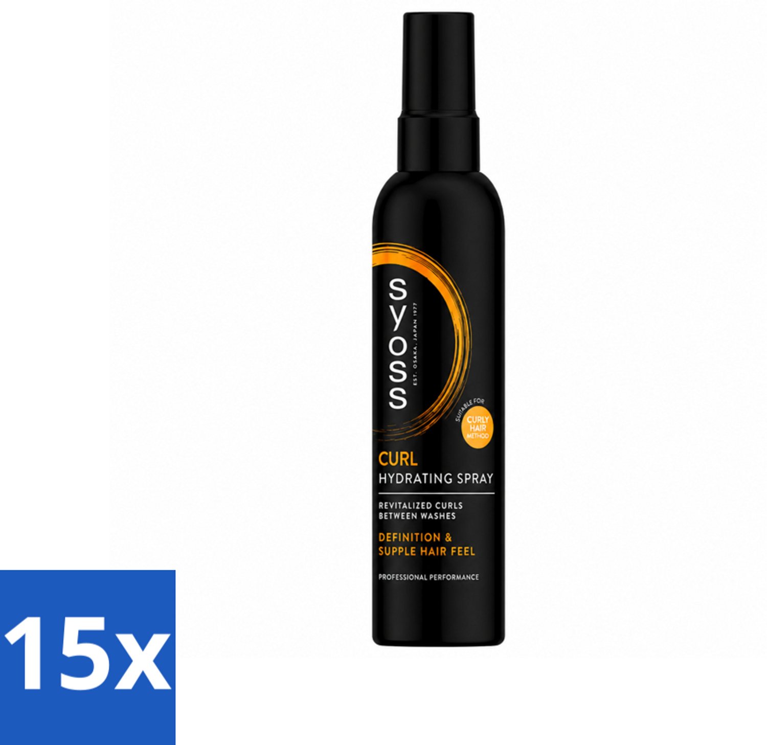 15 x Syoss - Curls - Haarspray - Veerkrachtige Krullen - 150 ml - Voordeelverpakking - 15 stuks