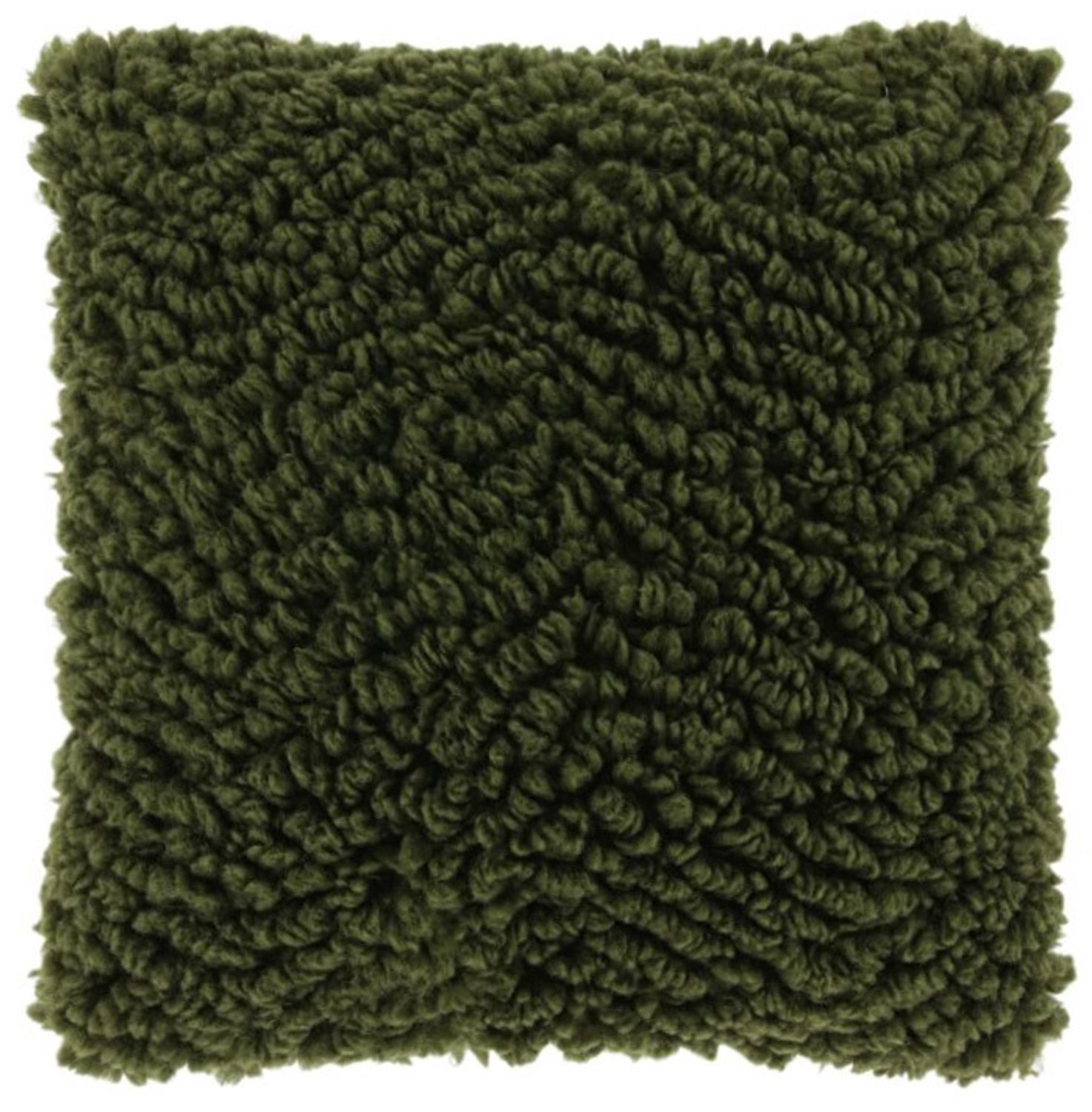 Unique Living Sierkussen Shaun - winter green - 45x45cm Groen