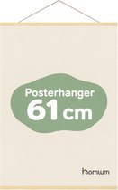 Porte-affiche (60 cm) en bois avec fermeture magnétique | A1 | système de suspension d'affiche - cadre d'affiche - cadre d'affiche - clip d'affiche - support d'affiche