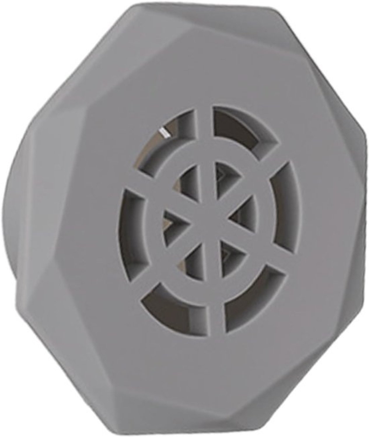 Afwerkingsring voor wastafel - Afvoerstopring - Geuren blokkeren - Zelfsluitend mechanisme - 22-28 cm - Grijs