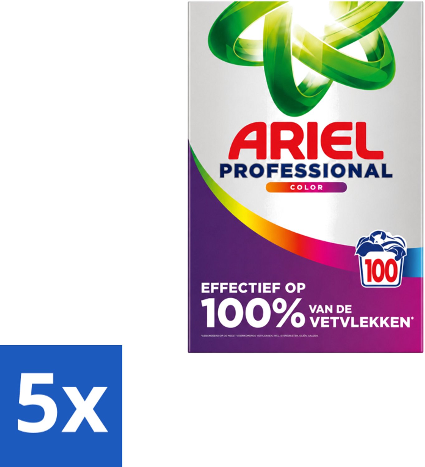 5 x Ariel – Waspoeder – Professional Color – 100 wasbeurten - 5,5 kg - Voordeelverpakking - 5 stuks