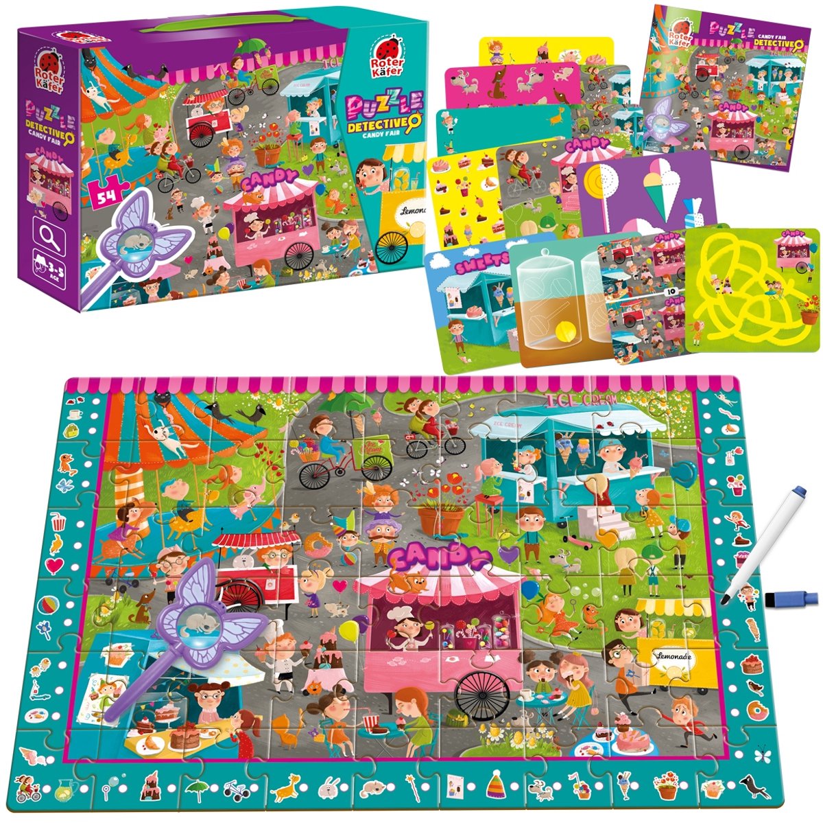 Roter Kafer Detective Puzzel - Candy Fair Educatief Spel