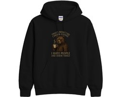 Koffie Hoodie – THAT'S WHAT I DO I DRINK COFFEE – Grumpy Beer Outfit – Unisex Hoodie voor Dames & Heren – Origineel Cadeau