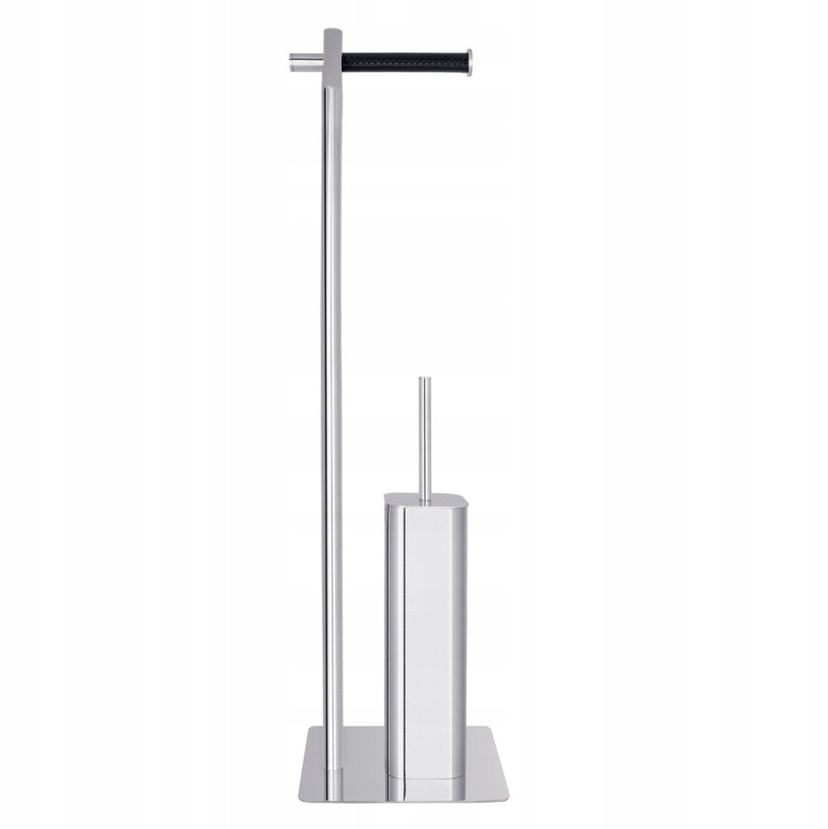 Q-BATH Toiletrolhouder Vloerstaand - Staal & Kunstleer