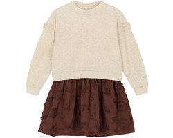 Le Chic jurk SABA C608-5806 / Beige Melee- maat 122/128