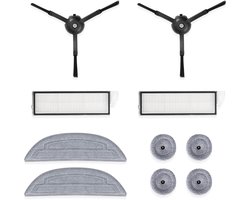 Roborock Originele Robotstofzuiger Onderdelen-Accessoires Kit-Voor Roborock S8 MaxV Ultra/S8 MaxV Ultra(R&D)/ S8 Max Ultra/S8 Max Ultra(R&D)-Ingebouwde zijborstels*2,Filters*2,Trillende dweil*2,Kantendweil*2