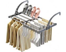 DYVNS® Wasrek Hangend Trapgat - Droogrek Ophangbaar - Voor Radiator, Deur, Balkon - Uitschuifbaar 38-55 cm