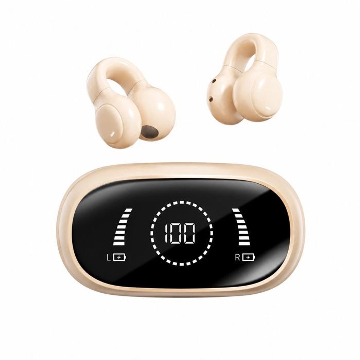 Draadloze Bluetooth-oortjes - Oorhaakmodel - Stereo surround sound - Lange batterijduur - Laag energieverbruik - Ideaal Geschikt voor op kantoor en op reis