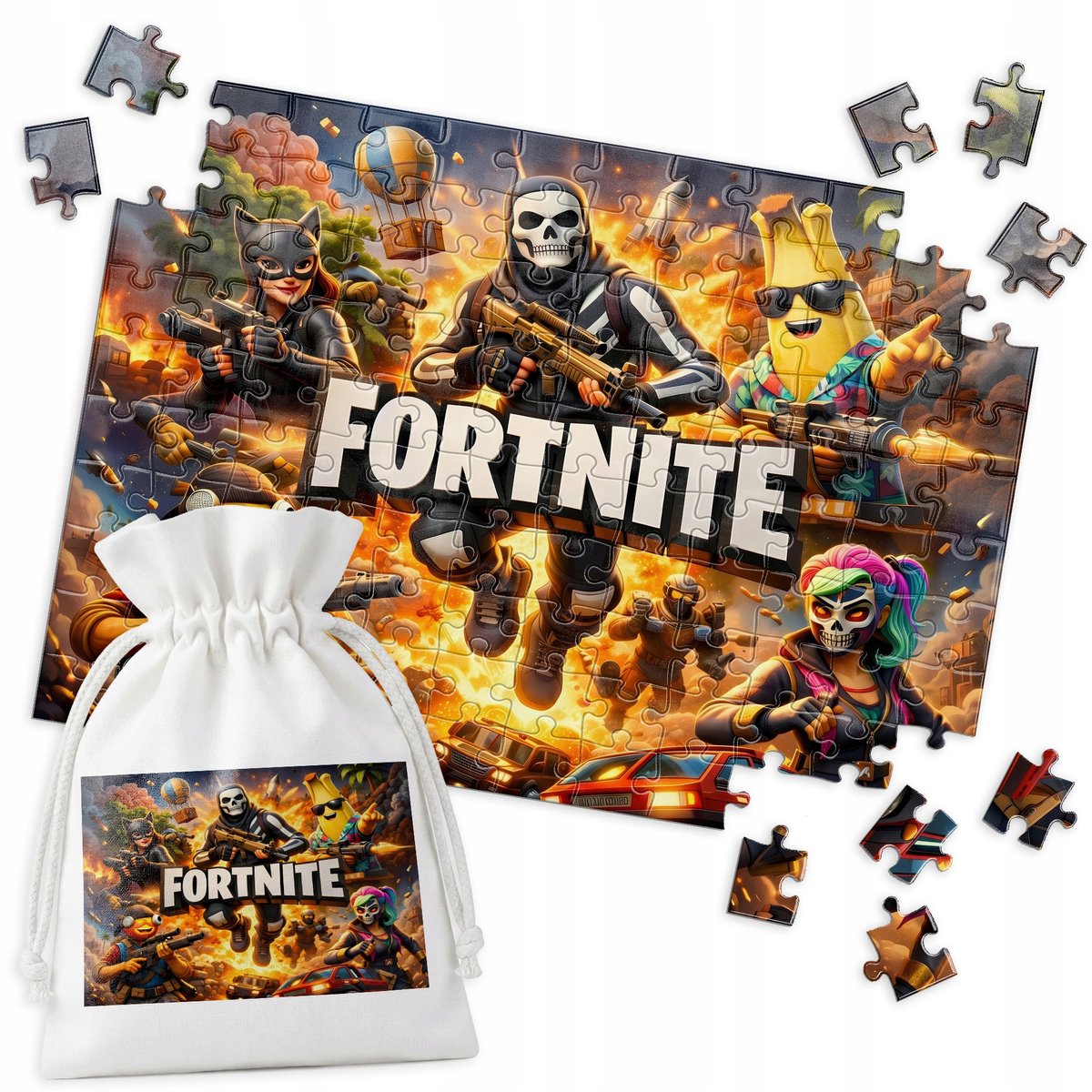 Merkloos Puzzel 120 Stukjes - Kleurrijk Prentenpuzzel