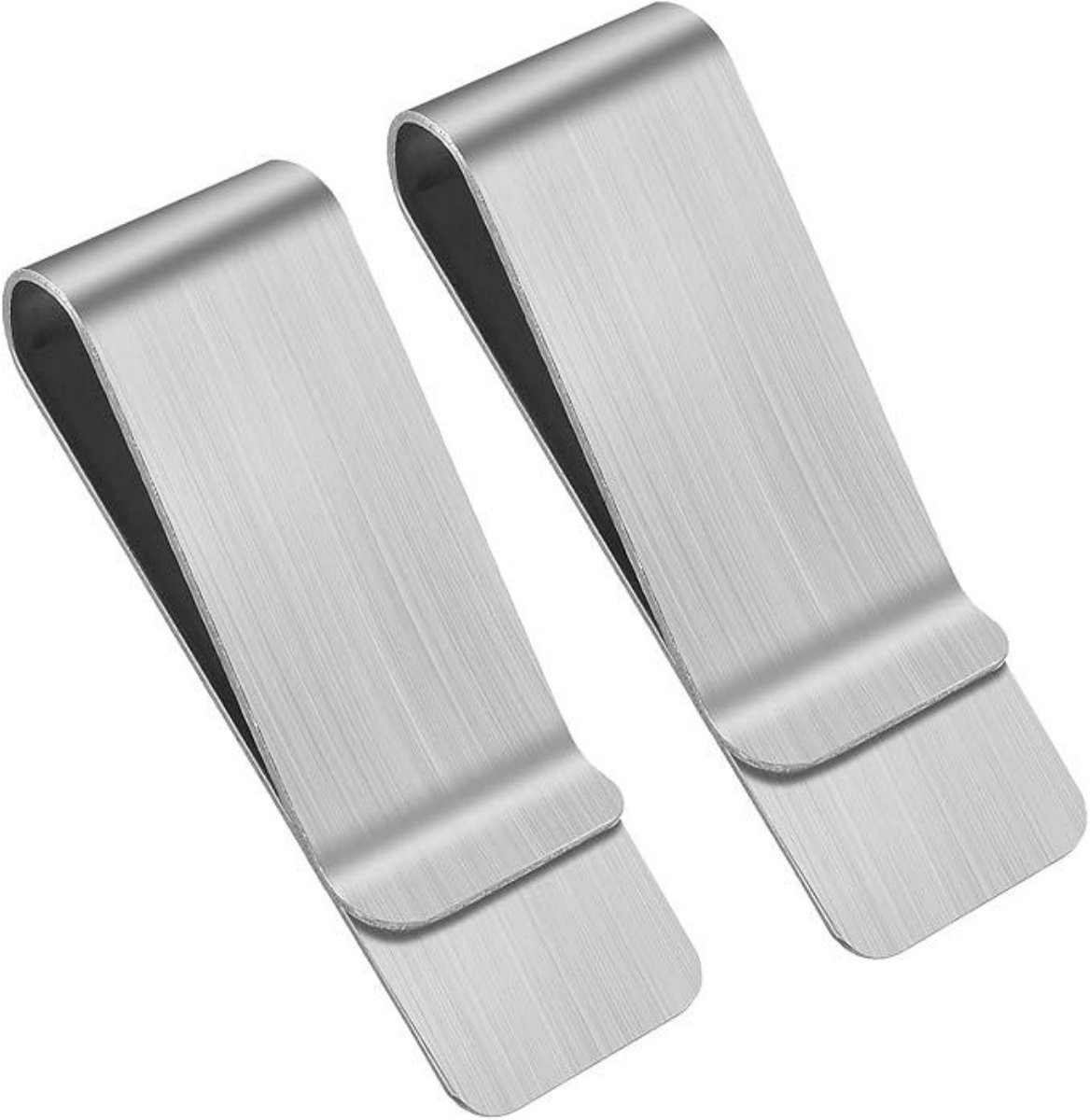 SSTRWGOOD 3 Stuks Geldklemmen - Geldscheinklemmers - 20x52x0.8mm - Ultradun en Duurzaam - Geschikt voor Cash, Bankbiljetten, Kaarten en Documenten - Metaal