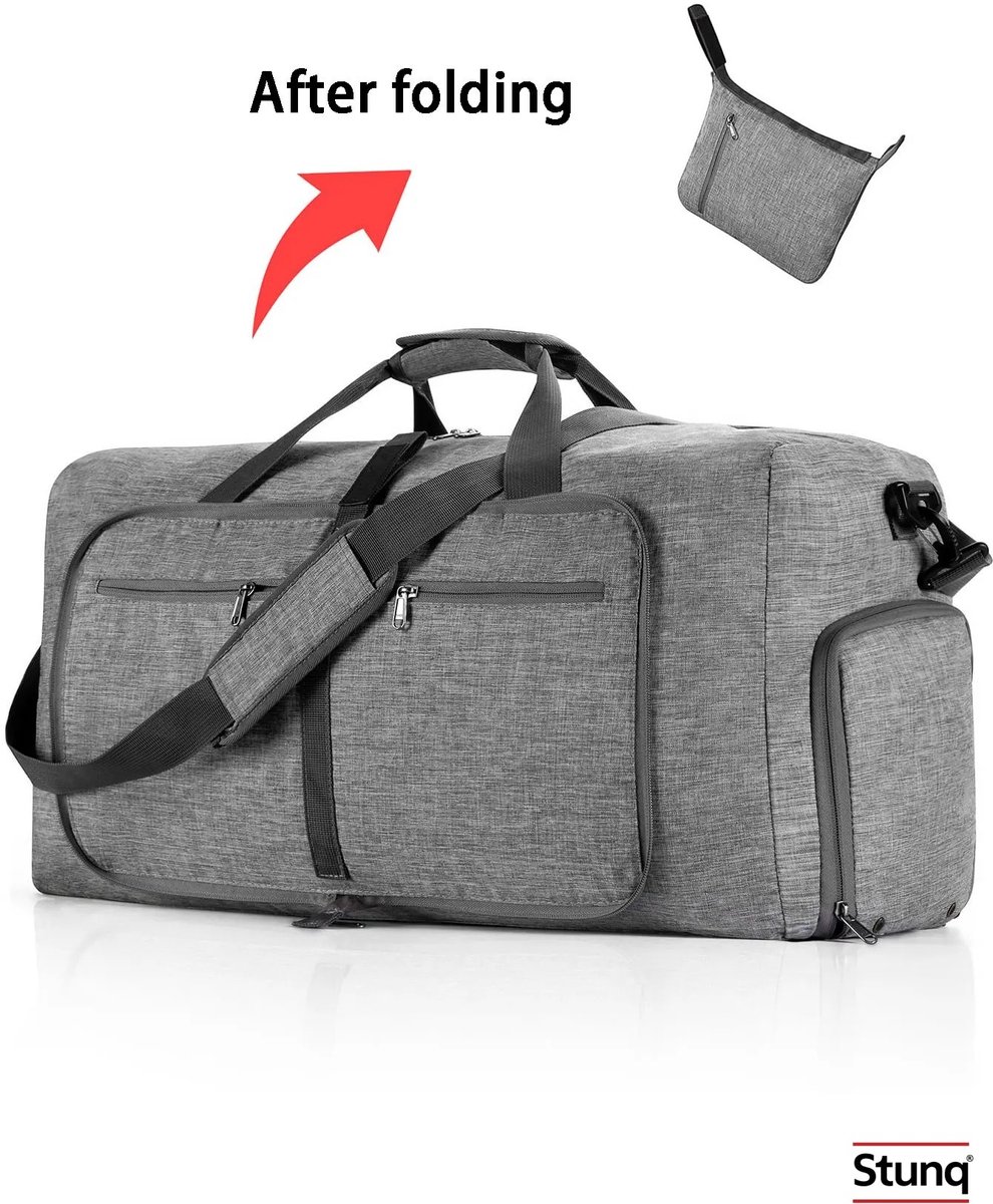 Stunq® Opvouwbare Reistas 65L - Waterdicht met Schoenenvak
