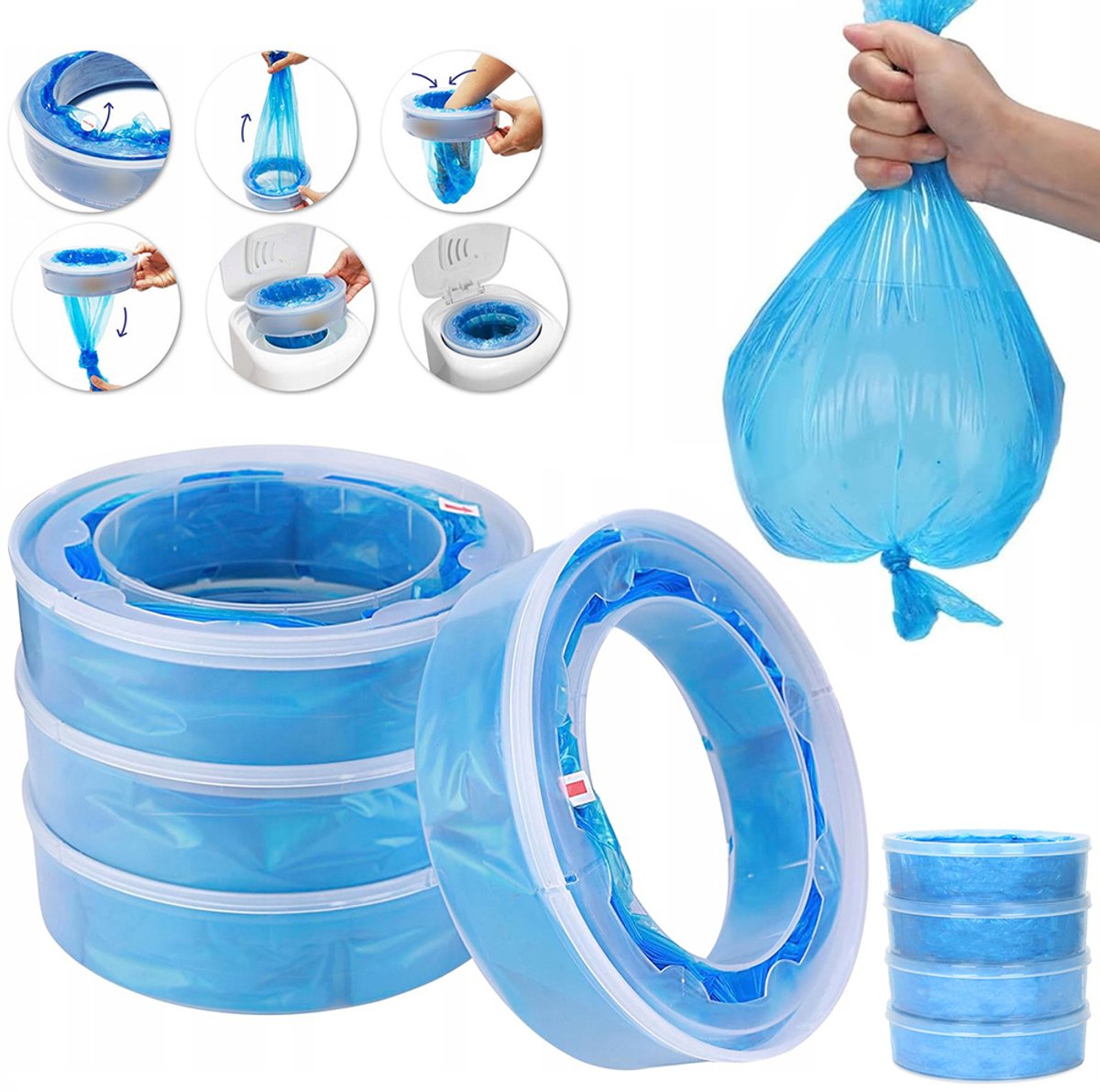 Vervangingsset luieremmers - Vervangingsset luieremmers - Geschikt voor Diaper Genie, Angelcare en Munchkin - 8 stuks