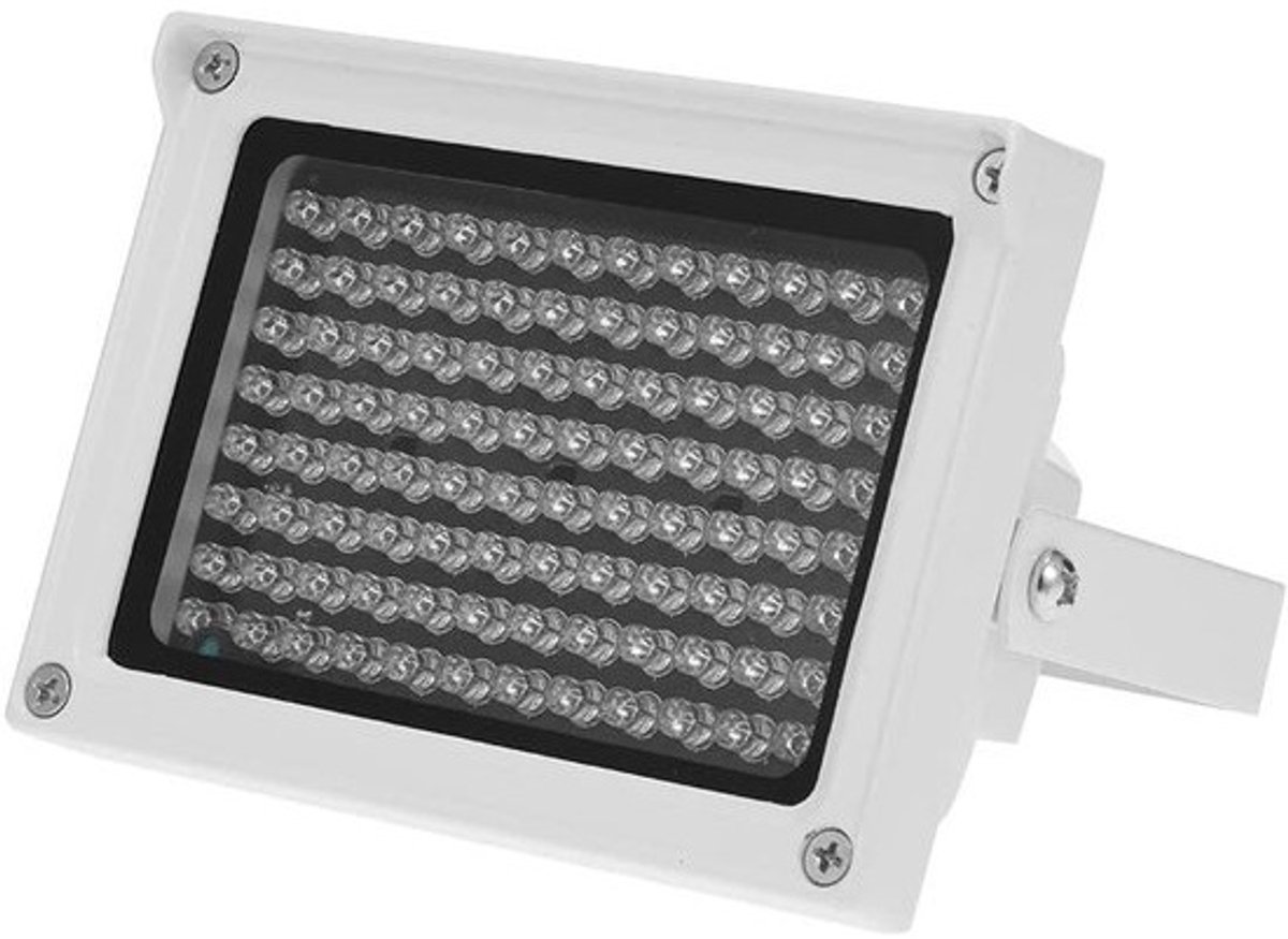 Infrarood Verlichting - Nachtzicht Lamp - Beveiliging Buiten - Automatische Sensor - 96 LEDs - Wit