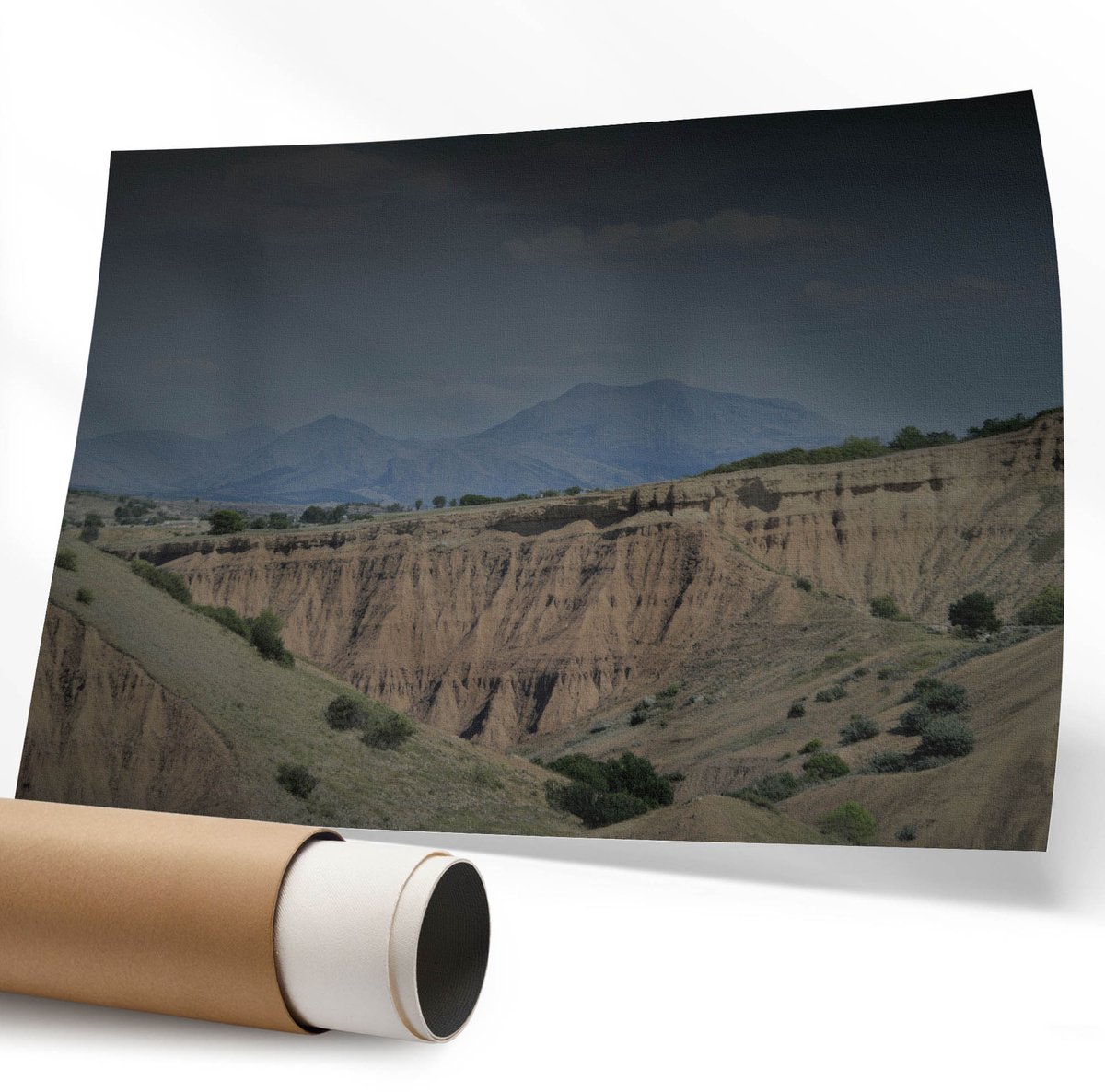 Coloray Polycanvas Wandposter - Gotische Architectuur, Fotografie - 594 x 840 mm - Groen Wanddecoratie - Rechthoek - Wandkunstwerk - Slaapkamer - Klassiek