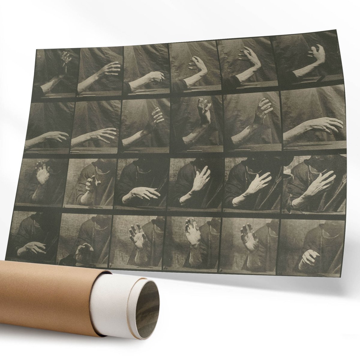 Coloray Polycanvas Poster - Winteraanzicht, Fotografie - 594 x 840 mm - Wit Illustratie - Rechthoek - Muurdecoratie - Woonkamer - Modern