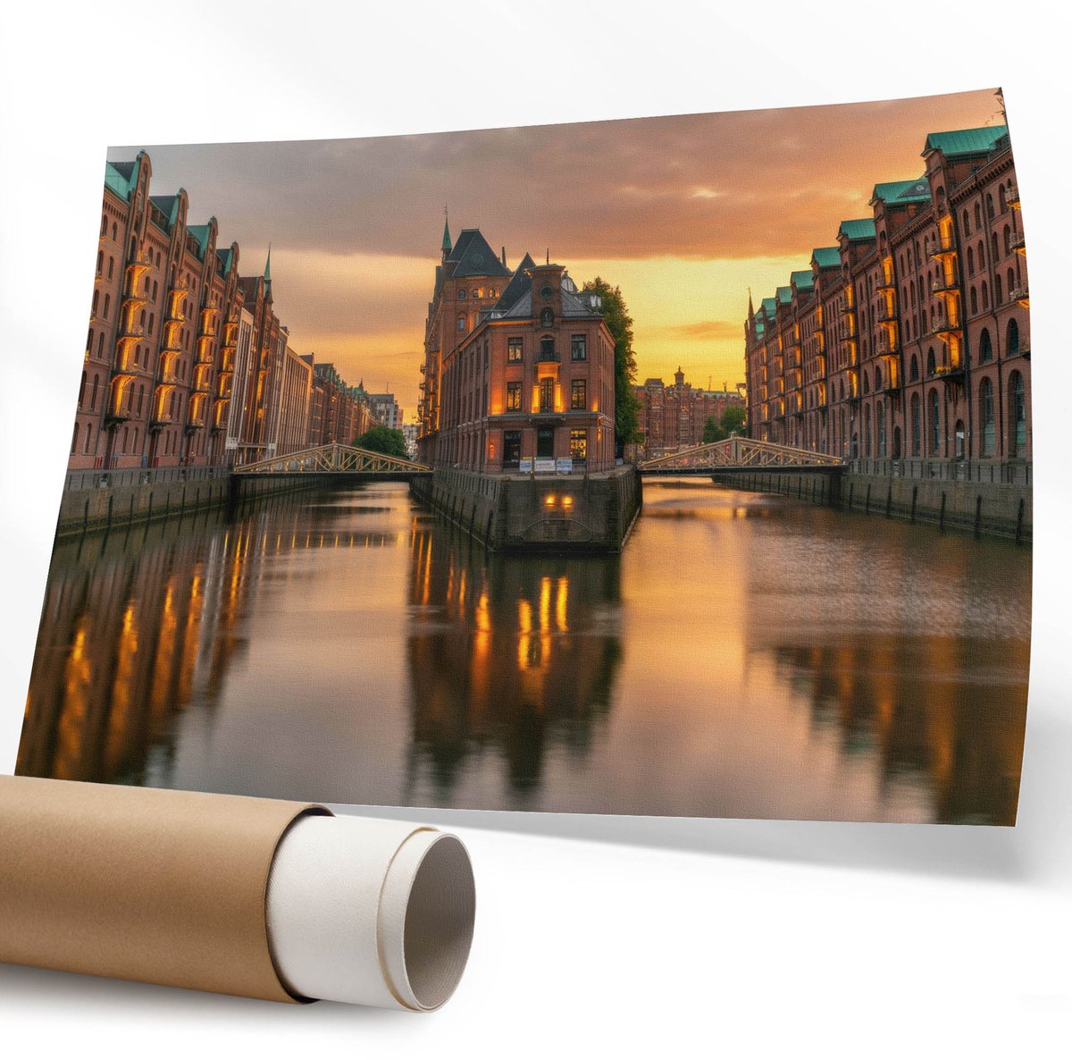 Coloray Canvas Poster Polycanvas - Geometrische Kunst, Poster - 594 x 840 mm - Wit Decoratie - Rechthoek - Decoratieve poster - Kantoor - Modern
