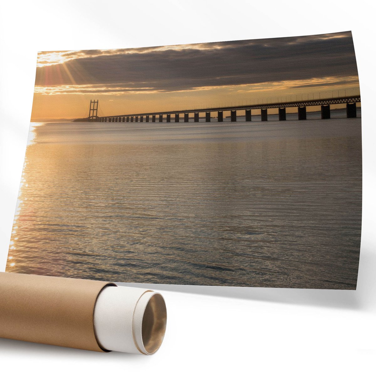 Coloray Polycanvas Poster - Winterlandschap, Fotografie - 594 x 840 mm - Wit Kunst - Rechthoek - Kunstposter - Slaapkamer - Klassiek