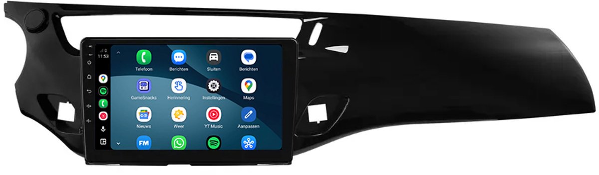 CarPlay autoradio geschikt voor Citroën C3 en DS3 | 2010 t/m 2017 | Cartronix CTX-7029 | 2010 2011 2012 2013 2014 2015 2016 2017 | 9 inch | Android 15 | Draadloos Apple CarPlay & Android Auto | 2GB + 32GB | Bluetooth & Wifi