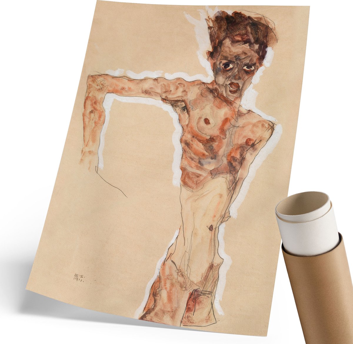 Wallfluent Polycanvas Poster - Tropische Palmbomen, Fotografie - 297 x 420 mm - Groen Kunst - Rechthoek - Kunstposter - Woonkamer, Slaapkamer, Kantoor - Modern