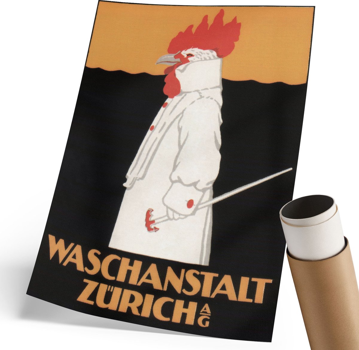 Wallfluent Polycanvas Poster - Bosochtend, Fotografie - 297 x 420 mm - Bruin Wandposter - Rechthoek - Muurdecoratie - Woonkamer, Slaapkamer, Kantoor - Klassiek