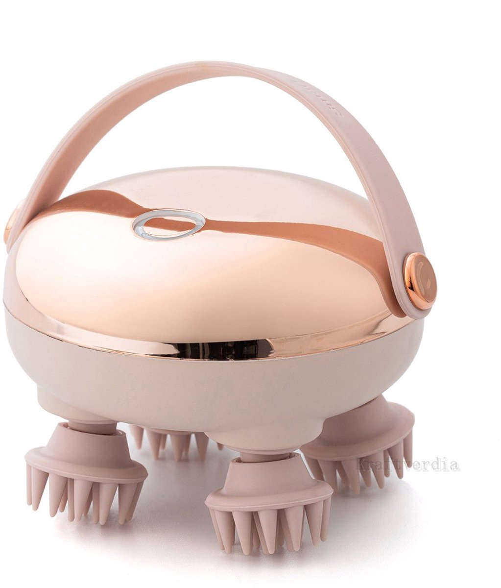 casalora - Elektrisch Hoofdmassage Apparaat - Multifunctioneel Massage Apparaat - Huisdiermassageapparaat - Scalp Massager - Hoofdmassage - Massageapparaten - Draagbaar - Roségoud