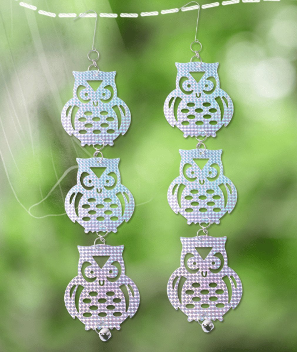 Laserreflecterende folie, glitterfolie, grote vogelwerende folie met kattenkop, tuin- en balkondecoratie.