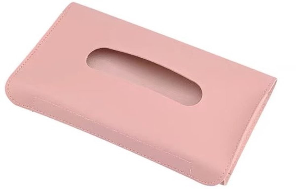 Auto zonneklep tissuehouder, auto tissuehouder, auto zonneklep maskhouder, PU lederen tissuehouder, auto vochtige doekjeshouder, universele maskerdispenser, auto servethouder (blauw-2 stuks)