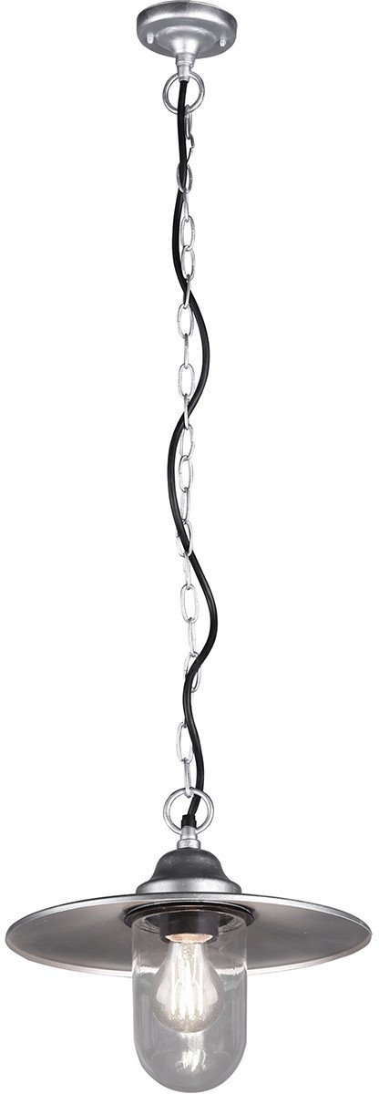 LED Tuinverlichting - Hanglamp - Trion Brinito - Plafond - E27 Fitting - Mat Grijs - Aluminium