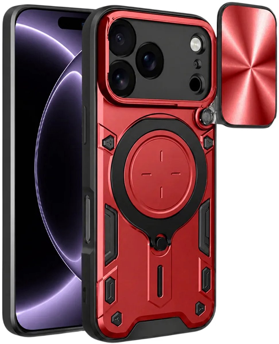 Techsuit - CamGuard Pro - iPhone 18 Pro / iPhone 17 Pro - Red