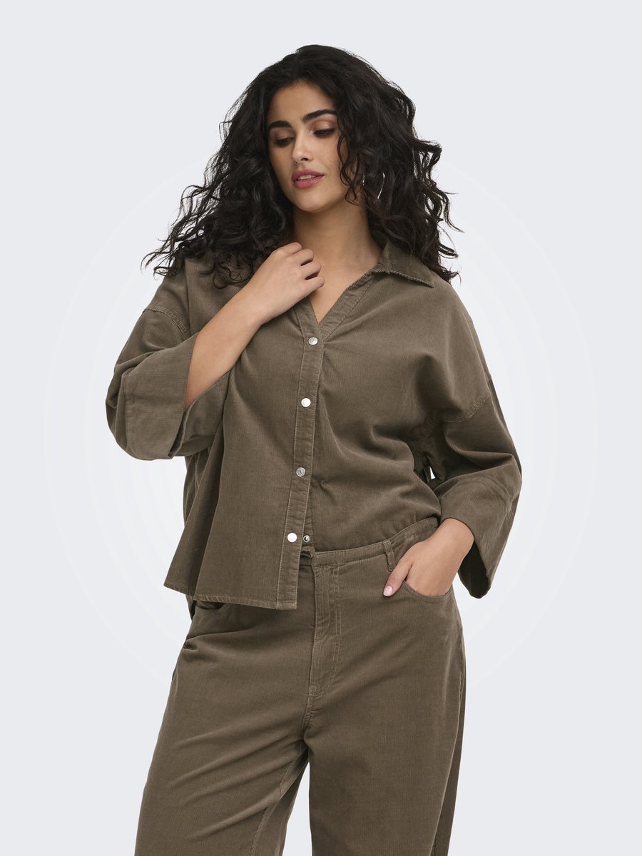ONLY CARMAKOMA - CARNESSA 3/4 CORD SHIRT CC PNT - Meisjes - Blouses