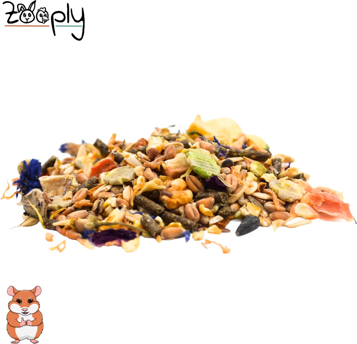 Zooply Goudhamstervoer - Knaagdierenvoer - Compleet voer - Voor goudhamsters - 600 gram
