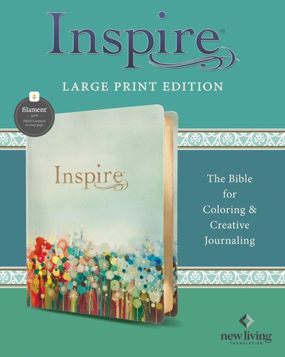 Nlt Inspire Bible Large Print, Filament Edition, Floral